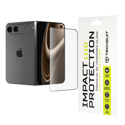 Zaštitna folija za ekran Techsuit za Apple iPhone Ultra, Kaljeno staklo, Full Glue, 111D, Crna