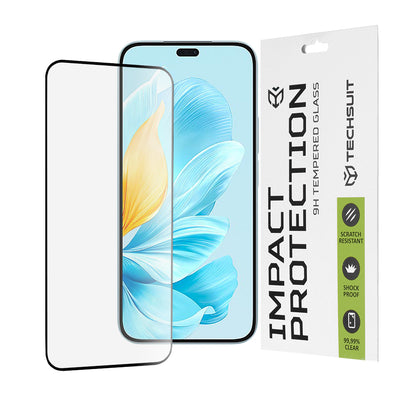 Zaštitna folija za ekran Techsuit za Honor 200 Lite, Kaljeno staklo, Full Glue, 111D, Crna