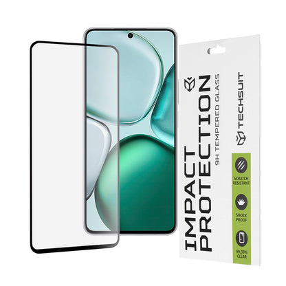 Zaštitna folija za ekran Techsuit za Honor X9c Smart, Kaljeno staklo, Full Glue, 111D, Crna
