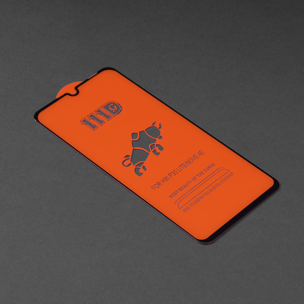 Zaštitna folija za ekran Techsuit za Huawei P30 lite New Edition / P30 lite, Kaljeno staklo, Full Glue, 111D, Crna