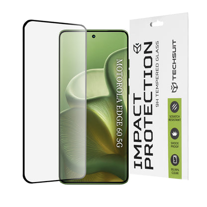 Zaštitna folija za ekran Techsuit za Motorola Edge 60 Fusion / Edge 60, Kaljeno staklo, Full Glue, 111D, Crna