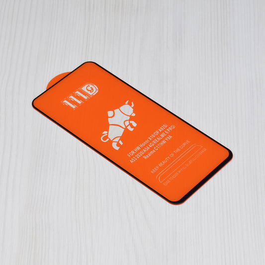 Zaštitna folija za ekran Techsuit za Motorola Moto G04s / E14 / G24 Power / G04 / G24, Kaljeno staklo, Full Glue, 111D, Crna