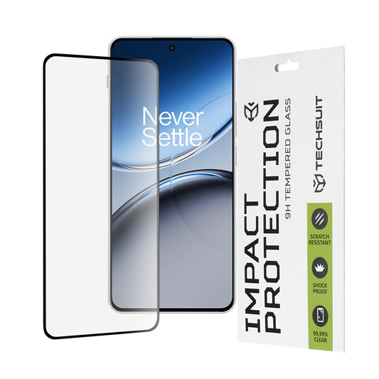 Zaštitna folija za ekran Techsuit za OnePlus Nord 4, Kaljeno staklo, Full Glue, 111D, Crna