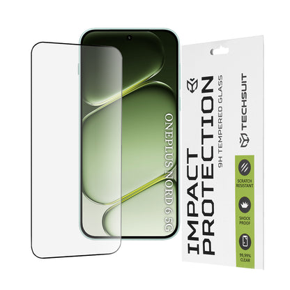 Zaštitna folija za ekran Techsuit za OnePlus Nord 6, Kaljeno staklo, Full Glue, 111D, Crna