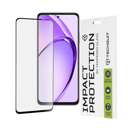 Zaštitna folija za ekran Techsuit za Oppo A80, Kaljeno staklo, Full Glue, 111D, Crna