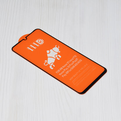 Zaštitna folija za ekran Techsuit za Realme C63 / C61, Kaljeno staklo, Full Glue, 111D, Crna