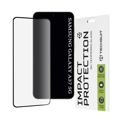 Zaštitna folija za ekran Techsuit za Samsung Galaxy A37 5G, Kaljeno staklo, Full Glue, 111D, Crna