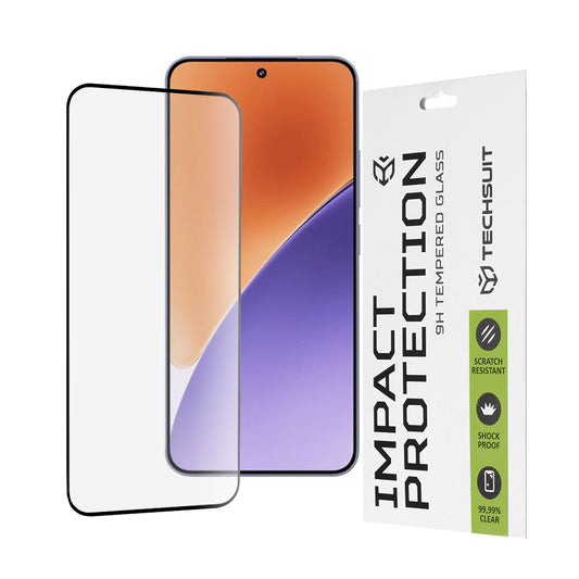 Zaštitna folija za ekran Techsuit za Xiaomi 15, Kaljeno staklo, Full Glue, 111D, Crna