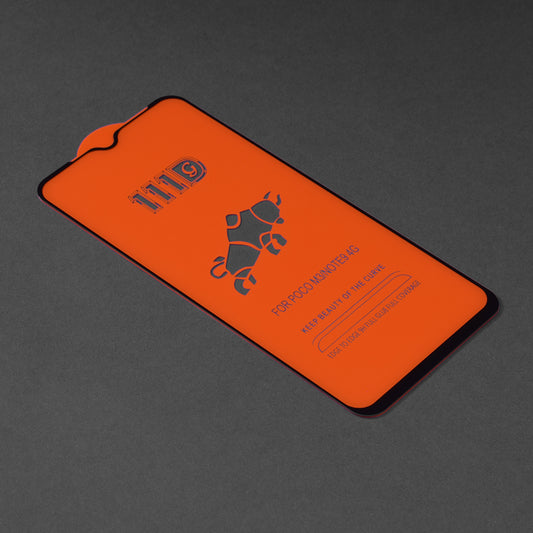 Zaštitna folija za ekran Techsuit za Xiaomi Redmi 9 Power / 9T / Poco M3, Kaljeno staklo, Full Glue, 111D, Crna