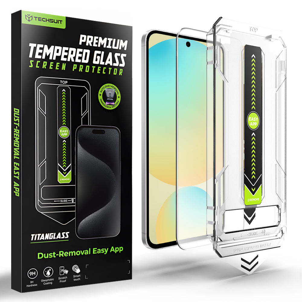 Zaštitna folija za ekran Techsuit TitanGlass CrystalHD za Samsung Galaxy A56 A566 / S24 FE S721, Kaljeno staklo, Puno ljepilo