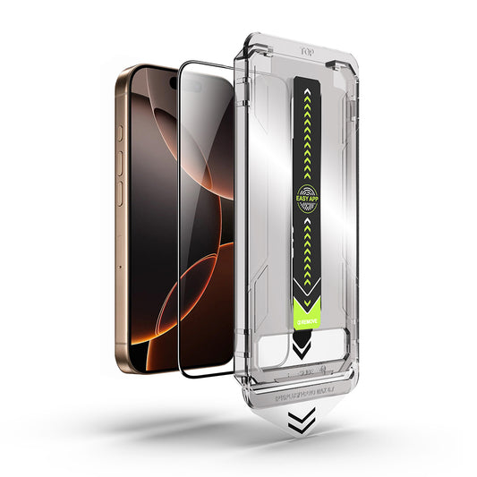 Zaštitna folija za ekran Techsuit TitanGlass za Apple iPhone 15 Pro, Kaljeno staklo, Full Glue, Crna