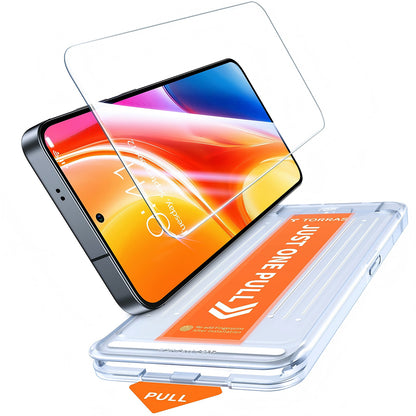 Zaštitna folija za ekran Torras GlassGo Install Master za Samsung Galaxy S26 Plus S947, Kaljeno staklo, Pun ljepilo, Prozirna