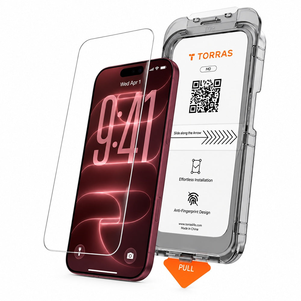 Zaštitna folija za ekran Torras HD za Apple iPhone 18 Pro / 17 Pro, Kaljeno staklo, Full Glue