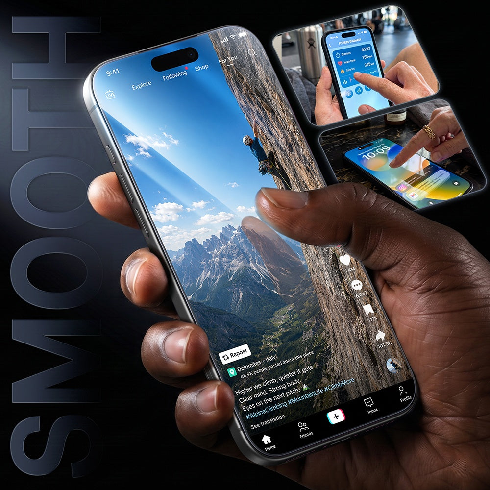 Zaštitna folija za ekran Torras HD Shield za Apple iPhone 18 Pro / 17 Pro, Kaljeno staklo, Full Glue, Crna