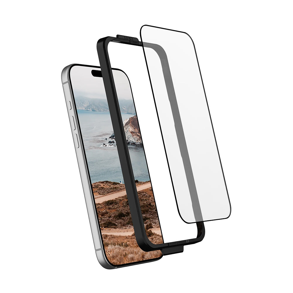 Zaštitna folija za ekran Urban Armor Gear Shield za Apple iPhone 17 Pro Max, Kaljeno staklo, Full Glue, Crna