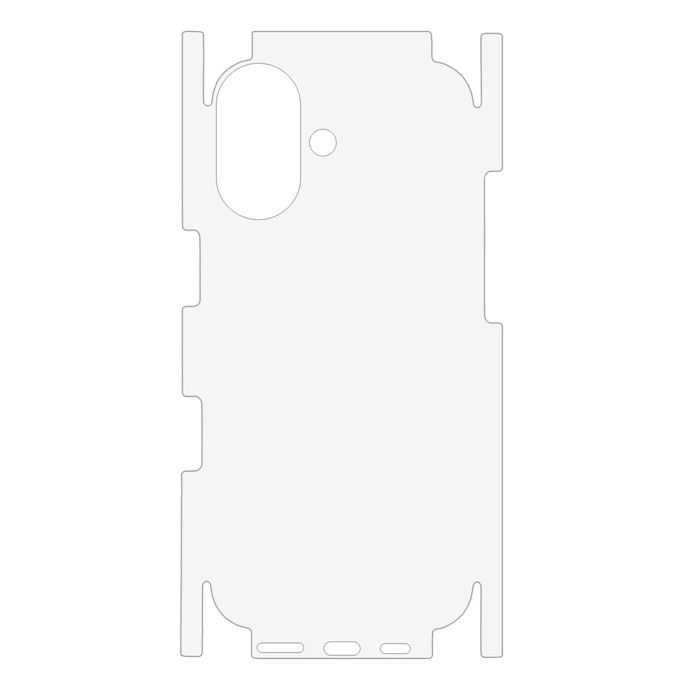 Zaštitna folija za stražnju stranu OEM za Apple iPhone 17, Plastika