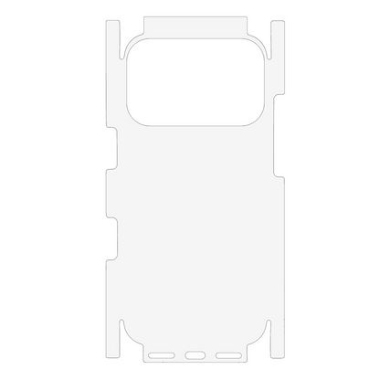 Zaštitna folija za stražnju stranu OEM za Apple iPhone 17 Pro, Plastika