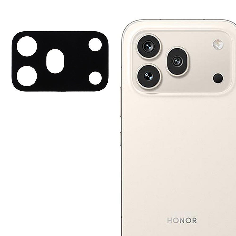 Zaštitna folija za stražnju kameru Techsuit za Honor 600 Pro, kaljeno staklo, crna