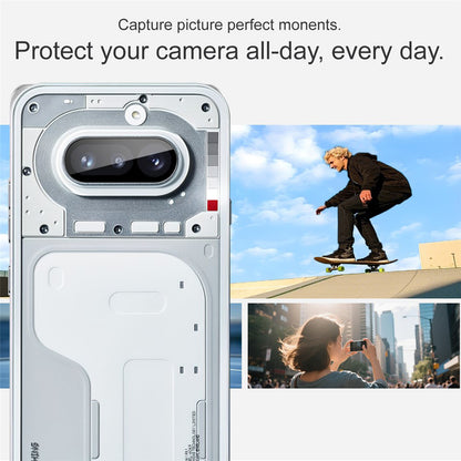 Zaštitna folija za stražnju kameru Techsuit za Nothing Phone (4a), kaljeno staklo, crna