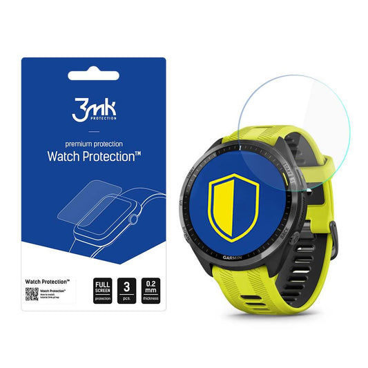 Zaštitna folija 3MK Arc za Garmin Forerunner 965, Set od 3 komada, Plastika