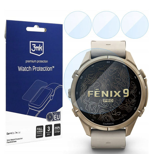 Zaštitna folija 3MK FlexibleGlass za Garmin Fenix 9 Pro 43mm, Set 3 komada, Fleksibilno staklo