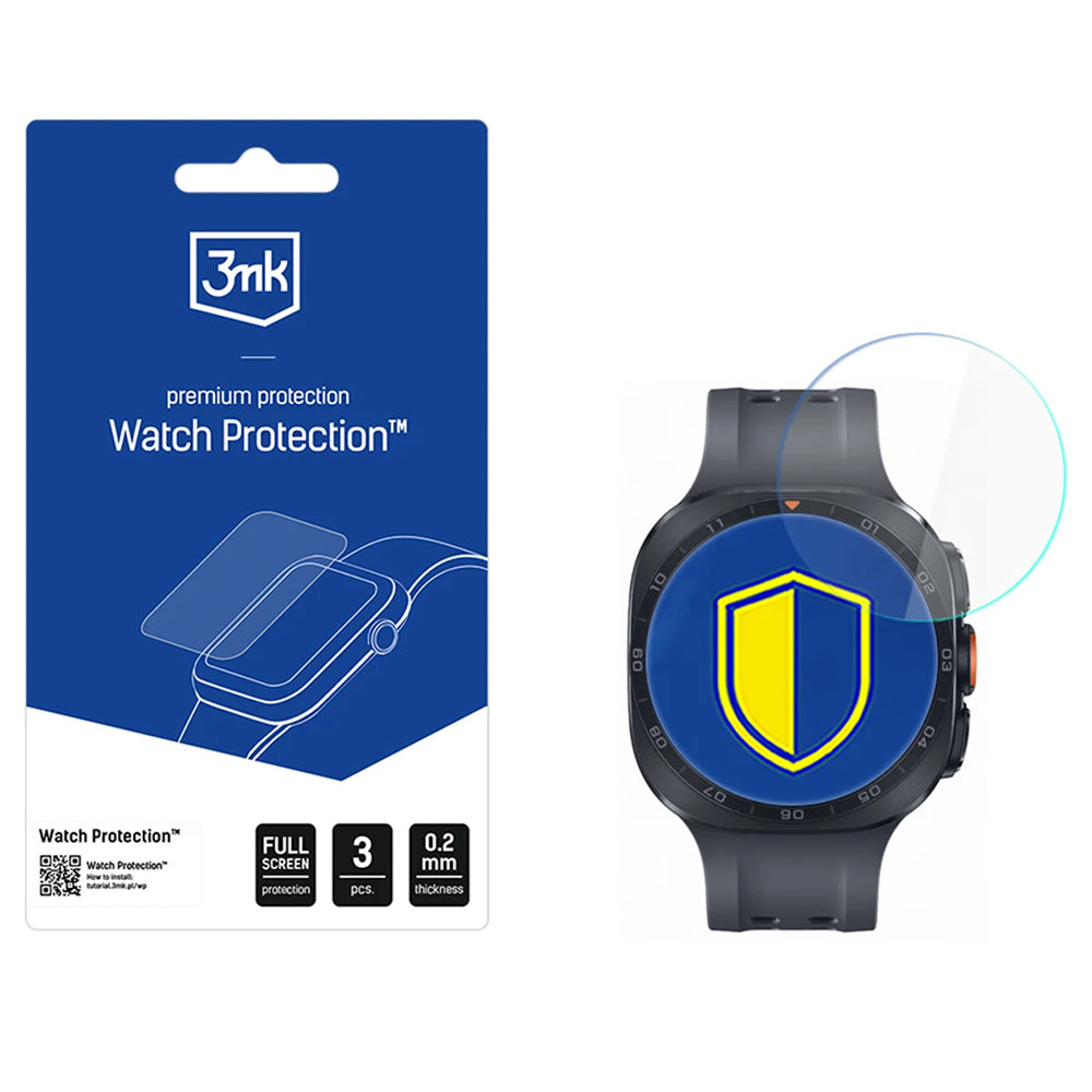 Zaštitna folija 3MK FlexibleGlass za Samsung Galaxy Watch Ultra2, Set 3 komada, Fleksibilno staklo