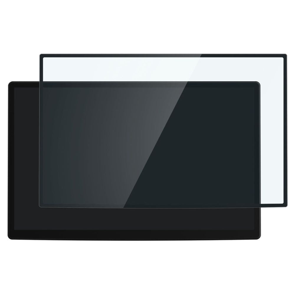 Zaštitna folija Spigen GlastR EZ FIT za navigaciju Tesla X / S (2022 - 2021), Kaljeno staklo, Crna AGL04688