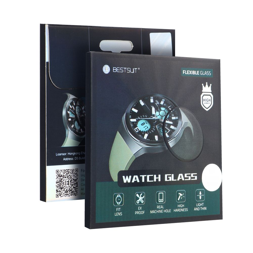 Folija zaštite Bestsuit za Samsung Galaxy Watch Ultra, Fleksibilno staklo, Crna