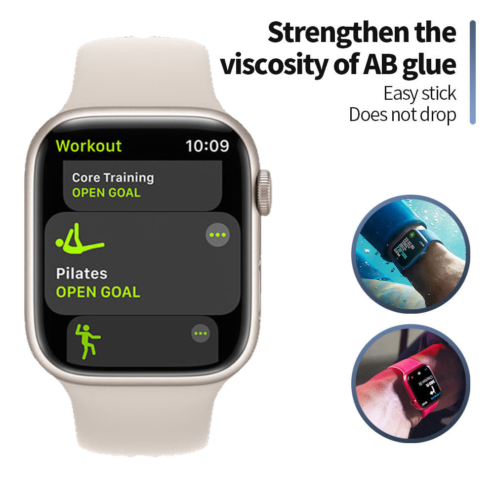 Zaštitna folija Blueo High Molecule za Apple Watch 44mm Series, Kaljeno staklo, Crna