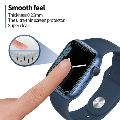 Zaštitna folija Blueo High Molecule za Apple Watch 44mm Series, Kaljeno staklo, Crna