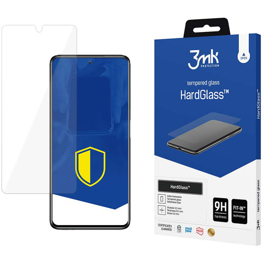 Zaštitna folija za ekran 3MK HardGlass za Samsung Galaxy S23 S911, Kaljeno staklo, Full Glue