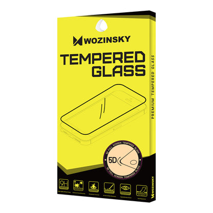 Zaštitna folija za ekran WZK za Apple iPhone SE (2022) / SE (2020) / 8, Kaljeno staklo, Full Glue, 5D, Crna