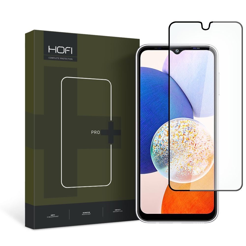 Zaštitna folija za ekran HOFI PRO+ za Samsung Galaxy A14 A145 / A14 5G A146, Kaljeno staklo, Pun ljepilo, Crna