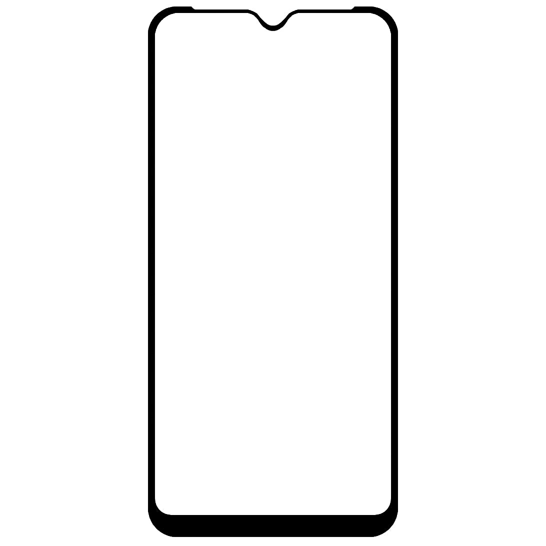 Zaštitna folija za ekran OEM za Samsung Galaxy A10 A105, Kaljeno staklo, Pun ljepilo, Crna