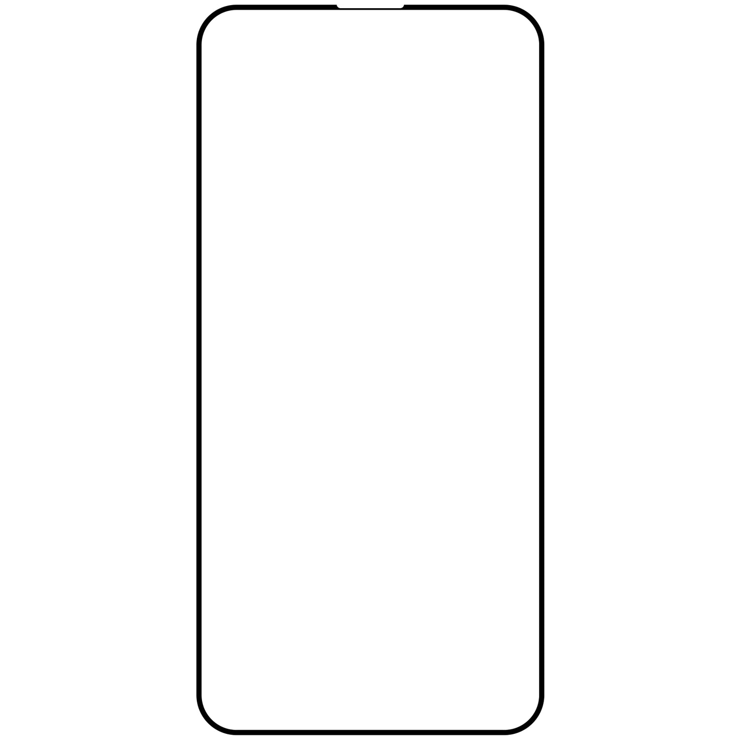 Zaštitna folija za ekran OEM za Apple iPhone 13 mini, Kaljeno staklo, Pun ljepilo, 21D, Crna