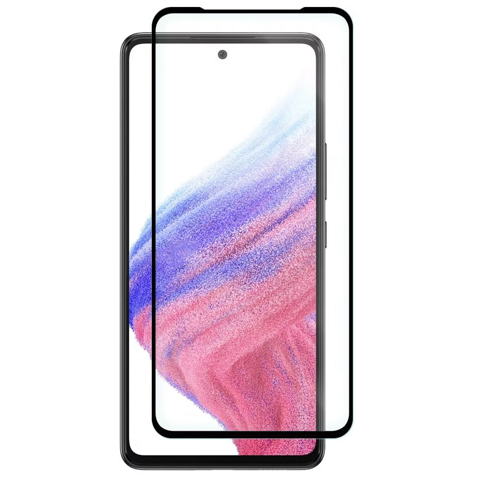 Zaštitna folija za ekran OEM za Samsung Galaxy A53 5G A536, Kaljeno staklo, Pun ljepilo, 5D, Crna