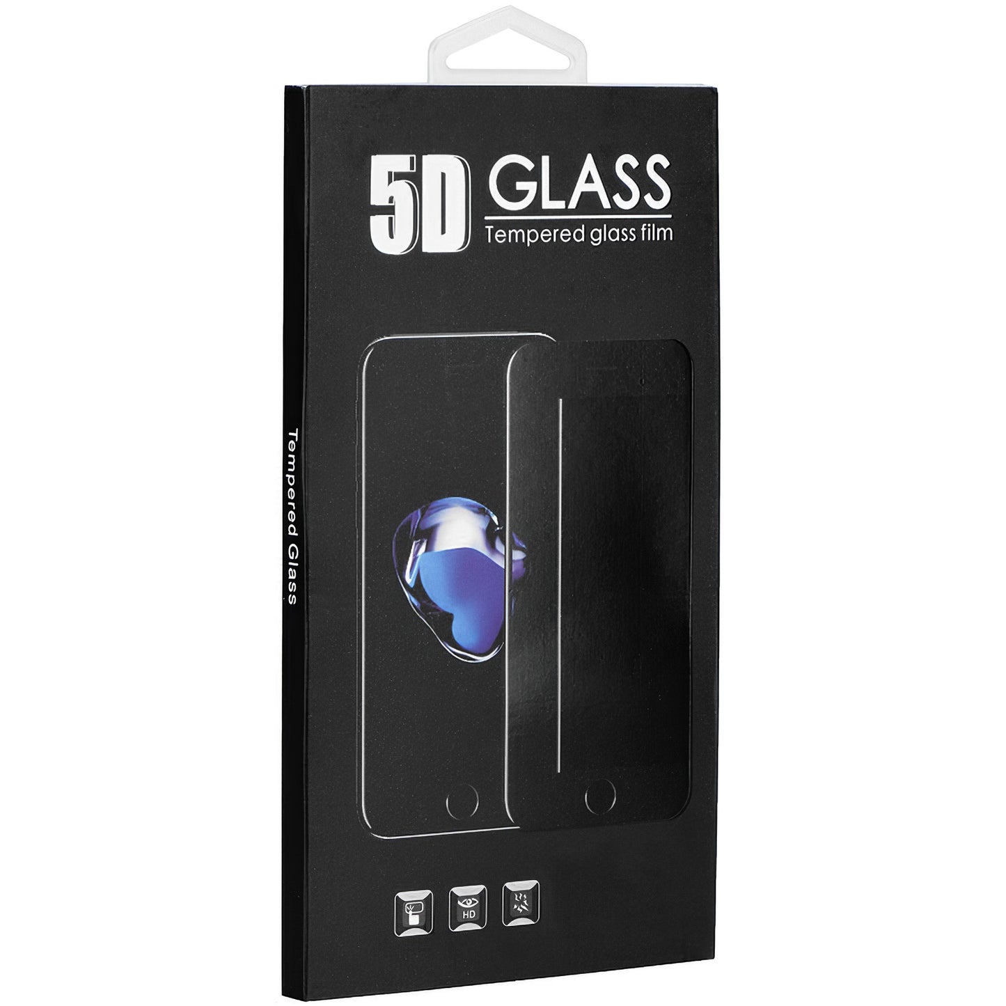Zaštitna folija za ekran OEM za Samsung Galaxy A53 5G A536, Kaljeno staklo, Pun ljepilo, 5D, Crna