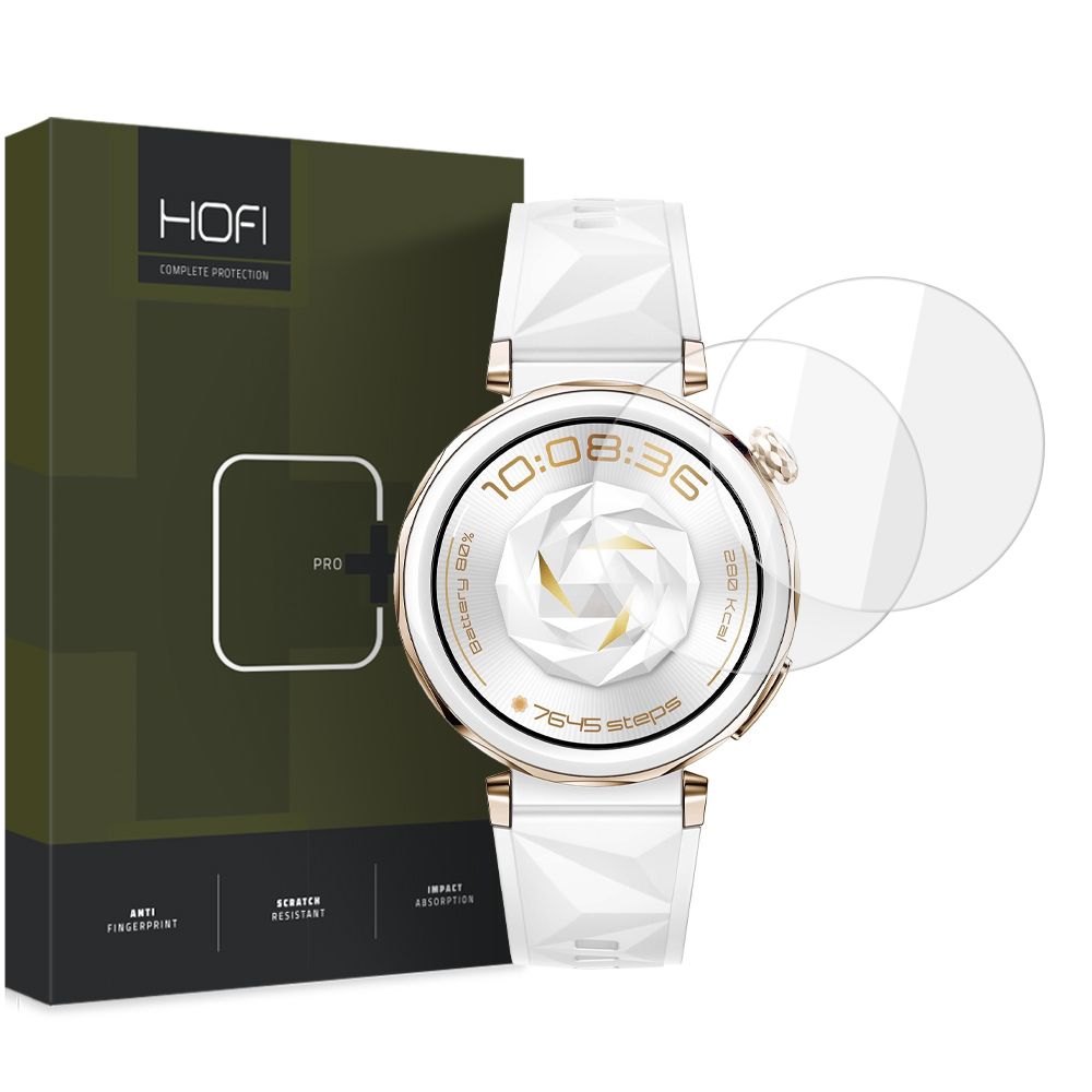 Zaštitna folija HOFI Glass PRO+ za Huawei Watch GT 5 Pro 42mm, Set od 2 komada, Kaljeno staklo