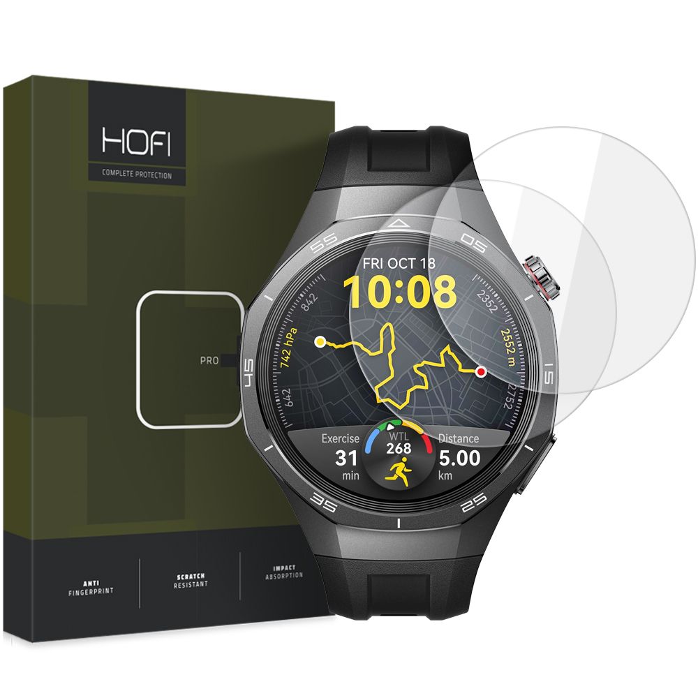 Zaštitna folija HOFI Glass PRO+ za Huawei Watch GT 5 Pro 46mm, Set od 2 komada, Kaljeno staklo
