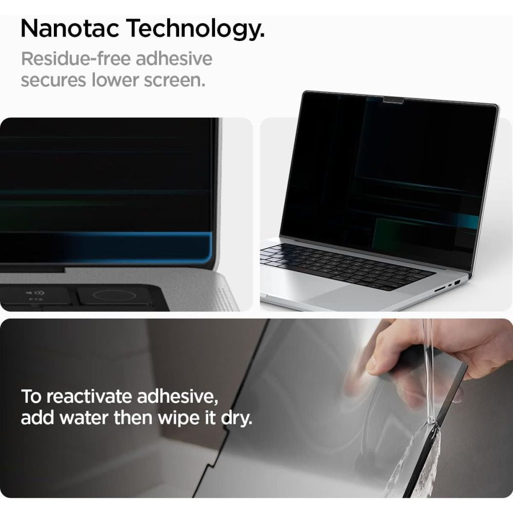 Folija za zaštitu ekrana Privacy Spigen Safe View Magnetic za Apple MacBook Pro 14inch (2022) / (2024) / (2023) / (2021), Plastika AFL06158