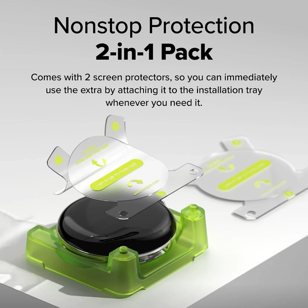 Zaštitna folija Ringke Dual Easy Pro za Google Pixel Watch 4 45mm, Set 2 komada, Plastika