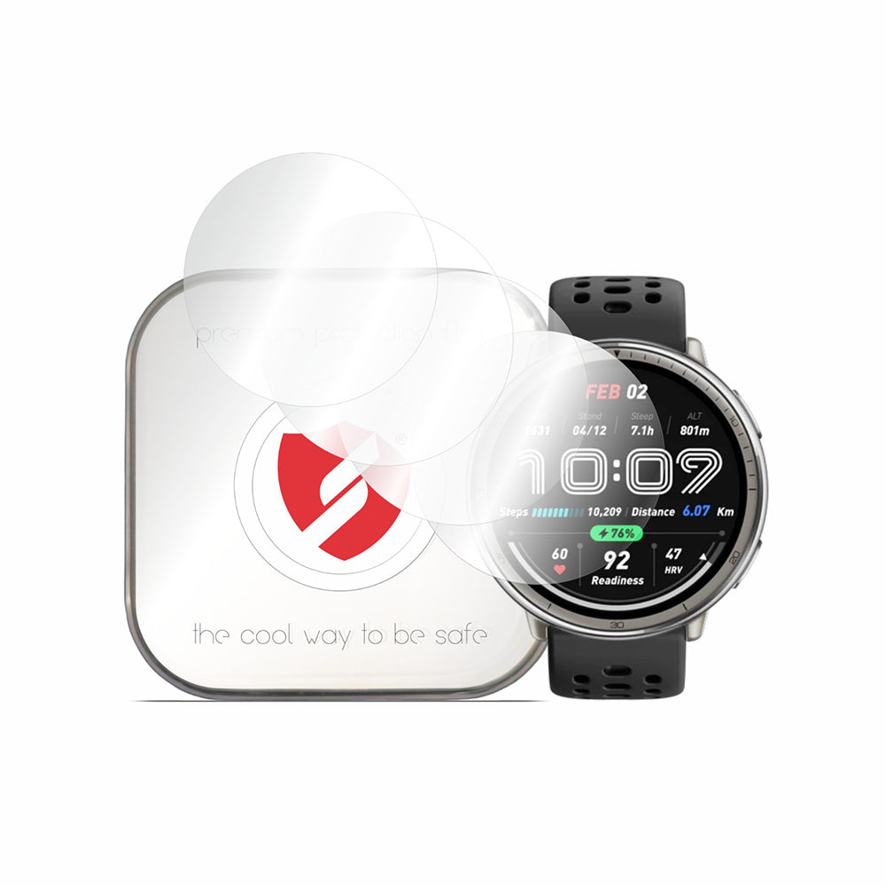 Zaštitna folija Smart Protection Premium Classic za Amazfit Active 2 (Round), Set 4 komada, Plastika