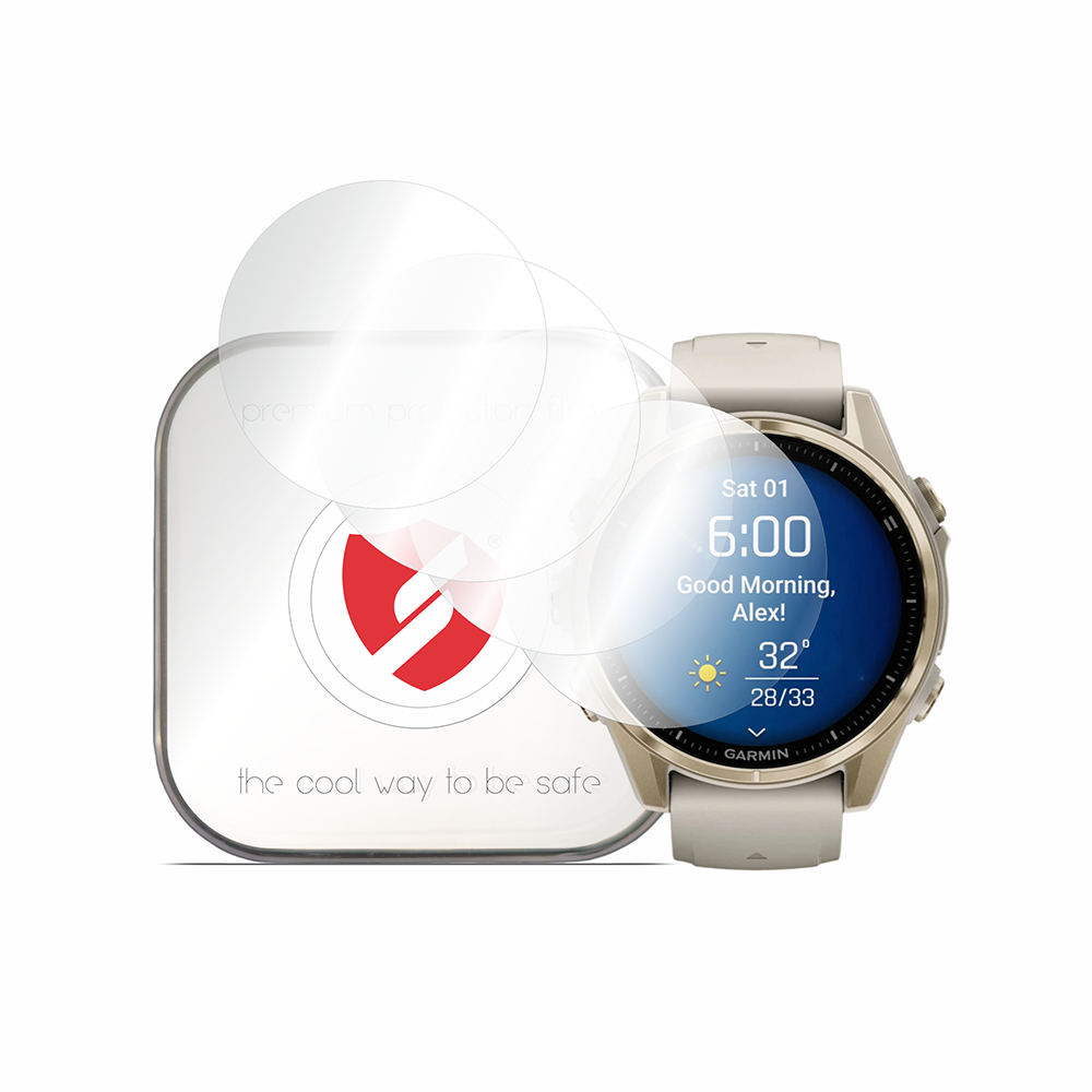 Pametna zaštitna folija Premium Classic za Garmin Fenix 8 43mm, Set od 4 komada, Plastika