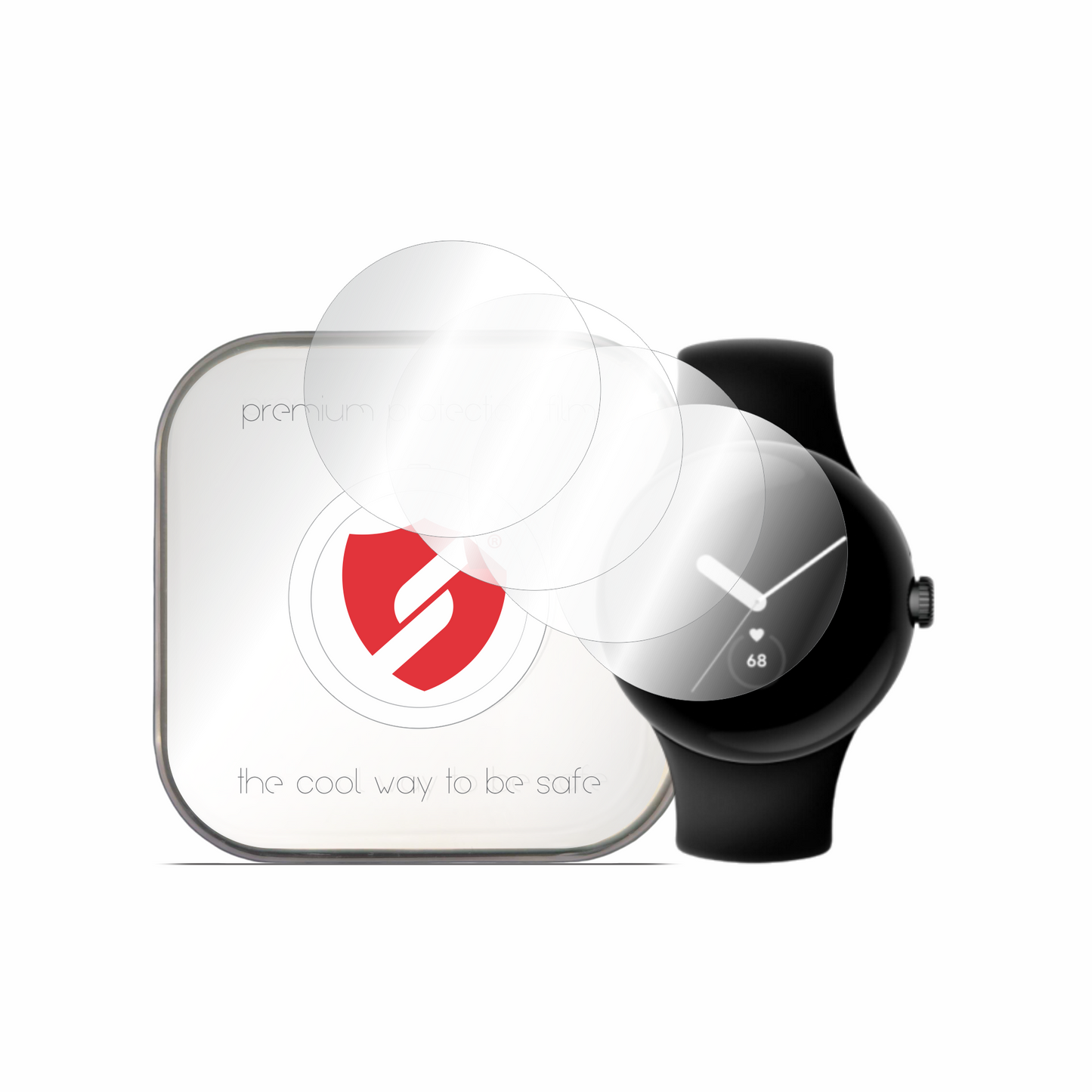 Smart Protection Premium Classic zaštitna folija za Google Pixel Watch 2 / Watch, Set od 4 komada, Plastika