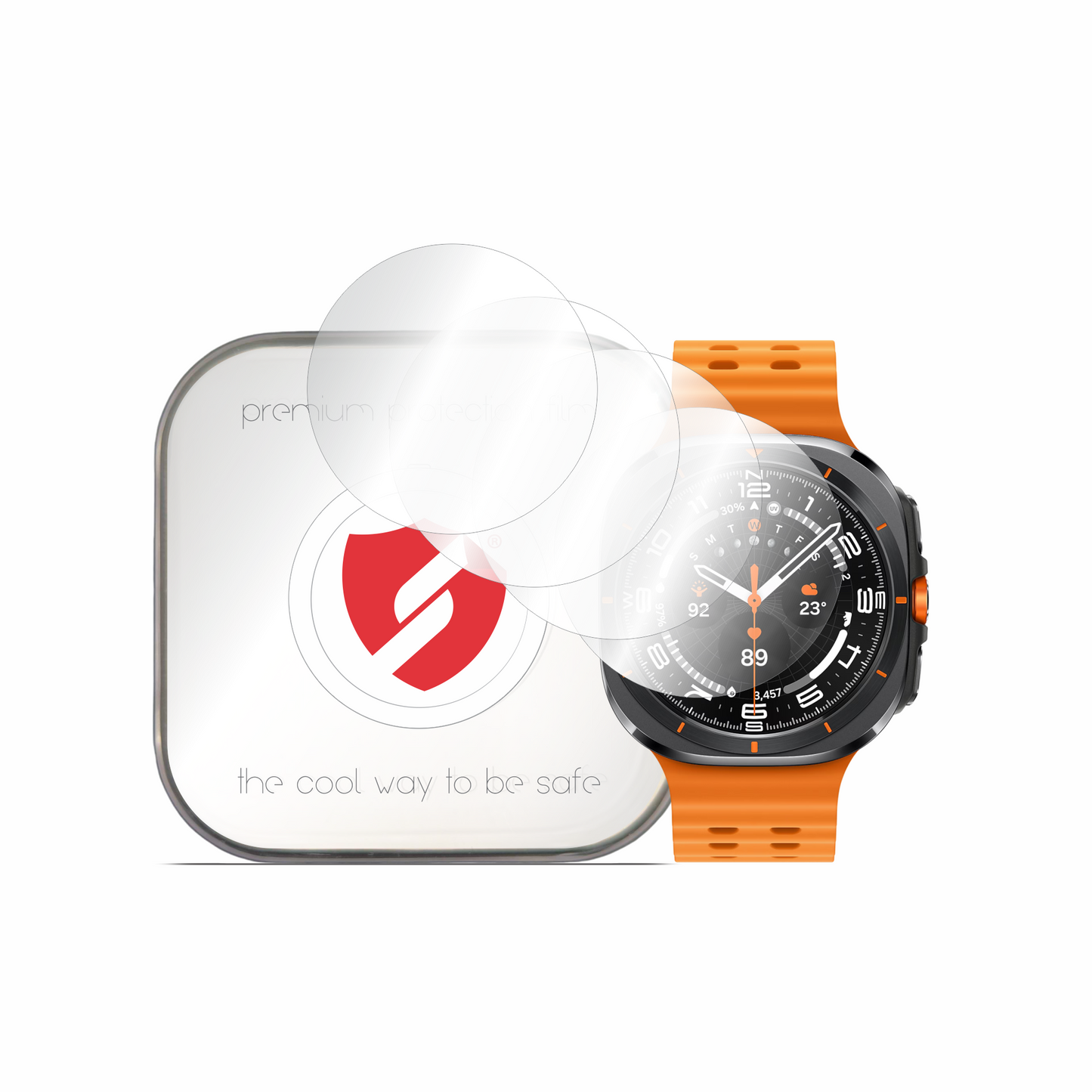 Zaštitna folija Smart Protection Premium Classic za Samsung Galaxy Watch Ultra, Set od 4 komada, Plastika