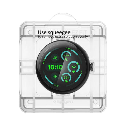 Zaštitna folija Spigen Elite Shield EZ FIT za Google Pixel Watch 45mm Series, Set 2 komada, Kaljeno Staklo, Prozirna AFL08525