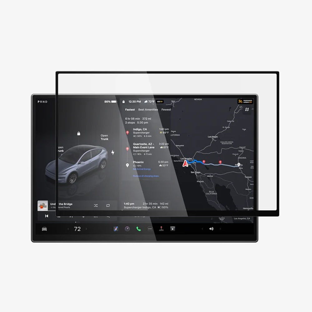 Zaštitna folija Spigen GlastR EZ FIT za Navigaciju Tesla Y 2026 Premium / Performance, Kaljeno staklo AGL10820