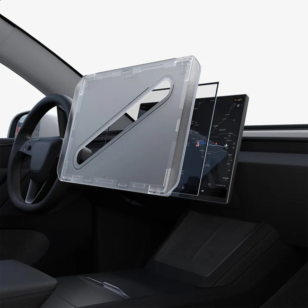 Zaštitna folija Spigen GlastR EZ FIT za Navigaciju Tesla Y 2026 Premium / Performance, Kaljeno staklo AGL10820
