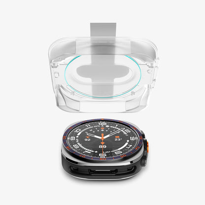 Zaštitna folija Spigen GlastR EZ FIT za Samsung Galaxy Watch Ultra2, Kaljeno staklo, Set od 2 komada AGL11758