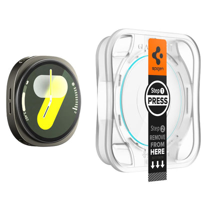 Zaštitna folija Spigen GlastR EZ FIT za Samsung Galaxy Watch8 40mm, Set od 2 komada, Kaljeno staklo AGL09876